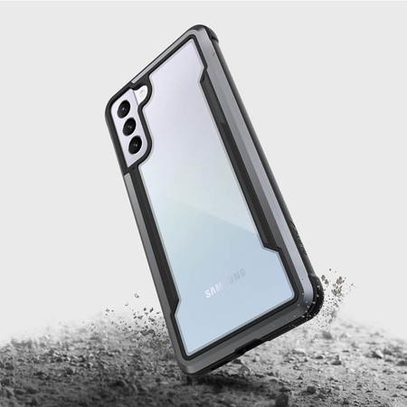 X-Doria Raptic Shield - Etui aluminiowe Samsung Galaxy S21+ (Antimicrobial protection) (Black)
