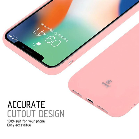 Crong Soft Skin Cover - iPhone Xs / X Case (pink)