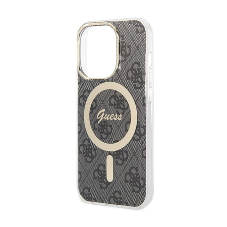 Guess 4G MagSafe - Etui iPhone 15 Pro Max (czarny)