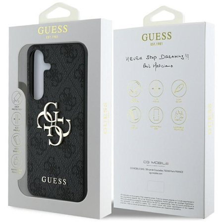 Guess Big 4G Logo Classic Logo - Case for Samsung Galaxy S25+ (black)