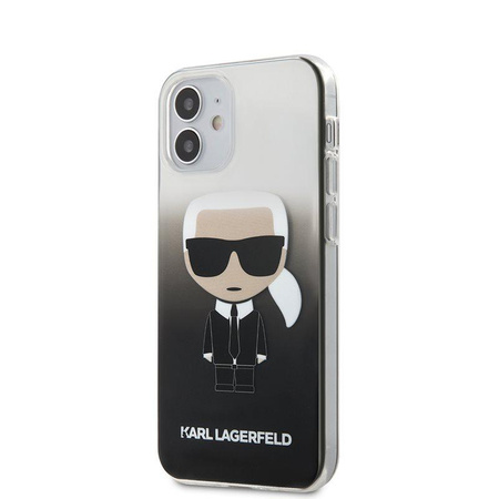 Karl Lagerfeld Iconik Gradient - iPhone 12 Mini Case (black)
