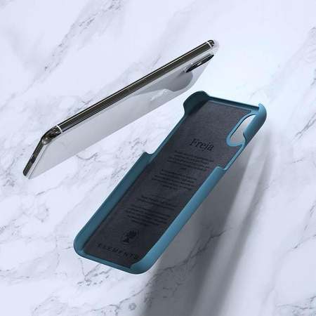 Nordic Elements Saeson Freja - Materiałowe etui iPhone Xs / X (Petrol)