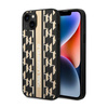 Karl Lagerfeld Monogram Stripe - Étui pour iPhone 14 (marron)