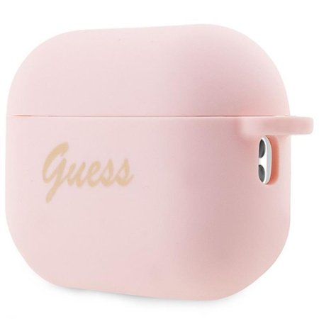 Coeur en silicone Guess - Étui AirPods Pro 2 (rose)