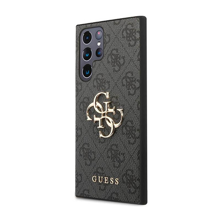 Guess 4G Big Metal Logo - Etui Samsung Galaxy S23 Ultra (szary)