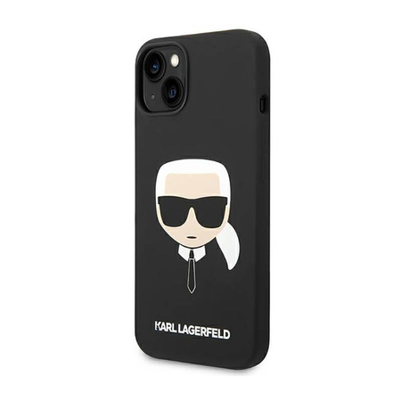 Karl Lagerfeld Silicone Iconic Karl`s Head - iPhone 14 Case (black)