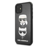 Karl Lagerfeld Embossed Case Karl & Choupette - iPhone 11 Case (Black)
