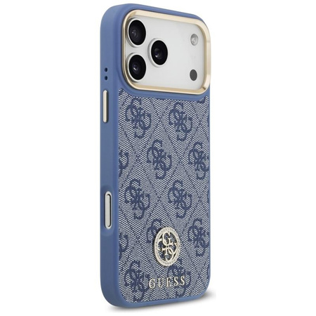 Guess 4G Strass Logo MagSafe - Hülle iPhone 17 Pro Max (Blau)