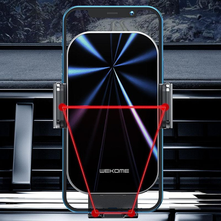 WEKOME WP-U203 K Captain Series - Autohalterung mit drahtloser 15W-Ladung (Schwarz)