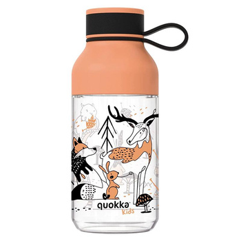 Quokka Ice Kids with strap - 430 ml tritan water bottle with strap (In The Woods)