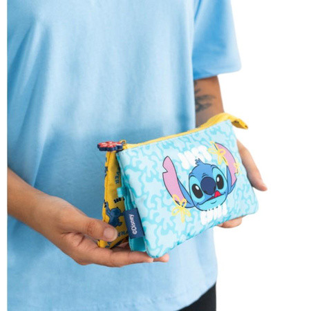 Disney Stitch - 3-compartment pencil case from the Tropical collection