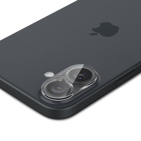 Spigen Optik GLAS.TR Camera Protector 2-Pack - Verre de protection pour iPhone 16 / 16 Plus (2 pcs) (Transparent)