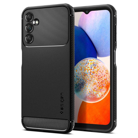 Spigen Rugged Armor - Gehäuse für Samsung Galaxy A14 5G (Schwarz)