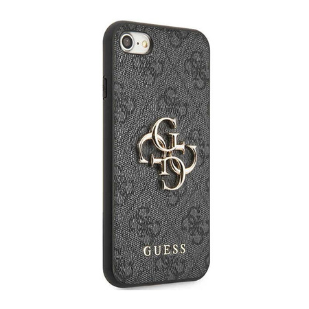 Guess 4G Big Metal Logo - pouzdro pro iPhone SE (2022/2020) / 8 / 7 (šedé)