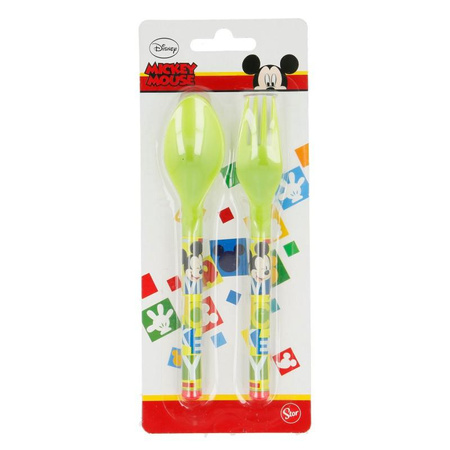 Mickey Mouse - Set de couverts (cuillère et fourchette)