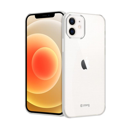 Crong Crystal Slim Cover - Custodia per iPhone 12 / iPhone 12 Pro (Trasparente)