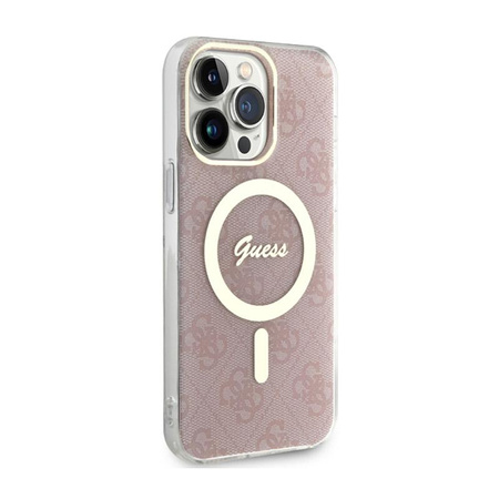 Guess 4G MagSafe - Etui iPhone 13 Pro Max (Różowy)