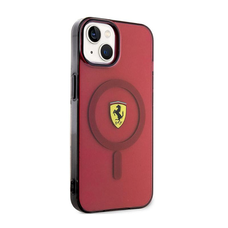 Ferrari Translucent MagSafe - pouzdro pro iPhone 14 (červené)