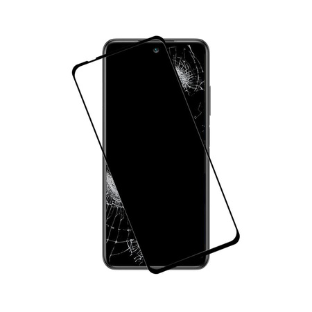 Crong 7D Nano Flexible Glass - Törésálló 9H hibrid üveg a Xiaomi Redmi Note 10 5G teljes képernyőjéhez