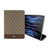 Guess 4G Stripe Allover - Étui pour iPad Pro 12.9" (2022-2020) (Marron)