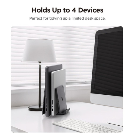 Organizer na Laptopy Tablety Spigen Vertical Aluminiowy Stojak na Biurko