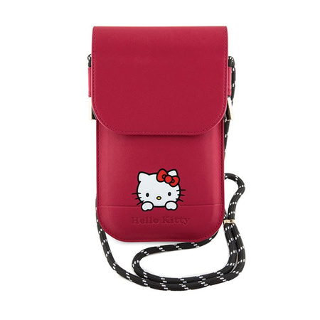 Hello Kitty bőr Daydreaming Cord - Kereszt test telefontáska (rózsaszín)