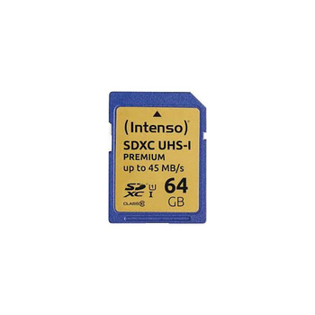 Intenso SDXC - Memóriakártya 64 GB Class 10 U1 UHS-1 10/45 MB/s