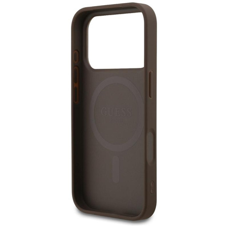 ETUI MAGSAFE GUESS DO IPHONE 17 PRO BRĄZOWE CASE MAGNETYCZNE ELEGANCKIE