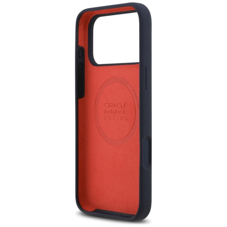 Silikonový kryt Red Bull Oversize Vertical Logo MagSafe pro iPhone 17 Pro Max (tmavě modrý)