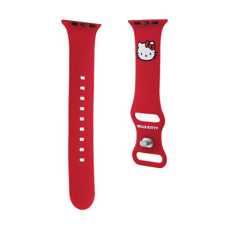 Hello Kitty Silikon Kitty Head - Armband für Apple Watch 38/40/41 mm (rot)