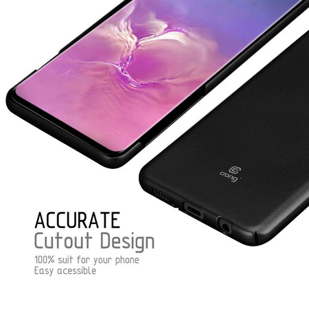 Crong Smooth Skin - Samsung Galaxy S10+ Tasche (schwarz)