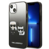Karl Lagerfeld Gradient Ikonik Karl & Choupette - iPhone 13 tok (fekete)