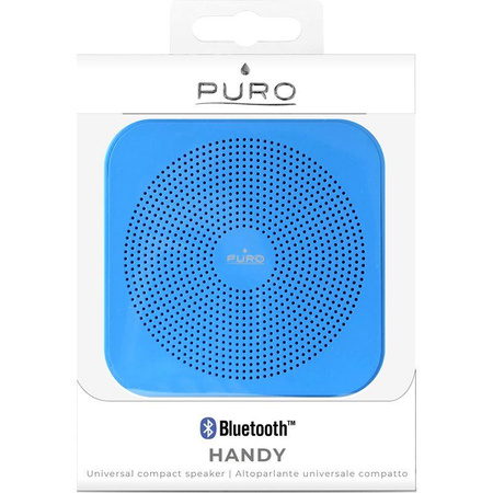 PURO Handy Speaker - Tragbarer drahtloser Bluetooth-Lautsprecher (blau)