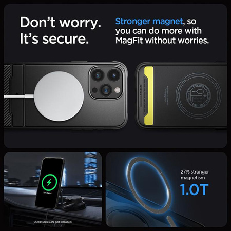 Spigen Rugged Armor MagSafe - Étui pour iPhone 15 Pro (Noir mat)