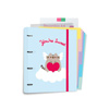 Pusheen - A4 binder from Purrfect Love collection with cards (4 rings, rubber band)