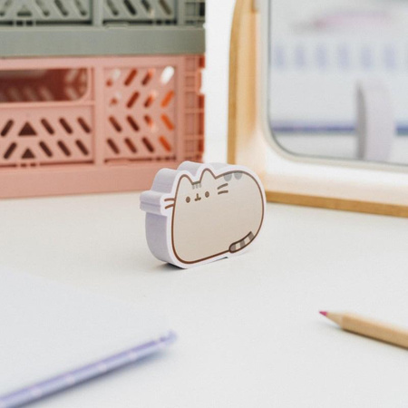 GUMKI DO MAZANIA KOT PUSHEEN DLA DZIECI, do Szkoły, w Pudełku, z Kotem