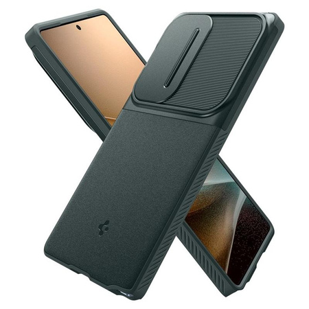 Spigen Optik Armor - Gehäuse für Samsung Galaxy S25 Ultra (Abyss Grün)