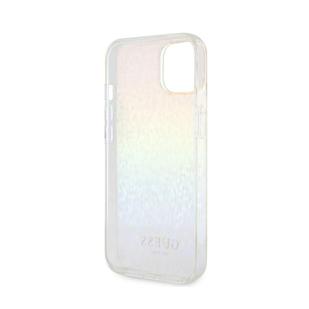 Guess IML Faceted Mirror Disco Iridescent - iPhone 15 Case (Iridescent)