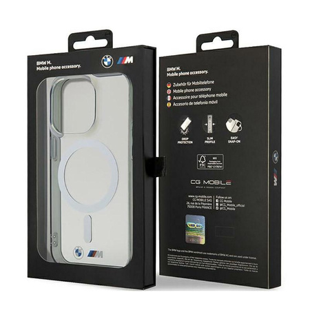 BMW Silver Ring MagSafe - iPhone 14 Pro Max Case (Transparent)