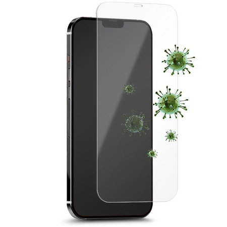 Verre trempé de protection antibactérien PURO pour l'écran de l'iPhone 12 Pro Max