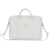 Guess 4G Peony Front Pocket Zipper Triangle Logo - 16" Notebook Bag (white)