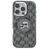 Karl Lagerfeld IML Monogram Karl & Choupette Head MagSafe - iPhone 16 Pro Case (black)