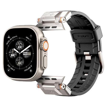 Spigen DuraPro Armor - Řemínek pro Apple Watch 42/44/45/49 mm (černý)