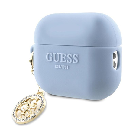 Guess 3D Rubber 4G Diamond Charm - Etui AirPods Pro 2 (Niebieski)