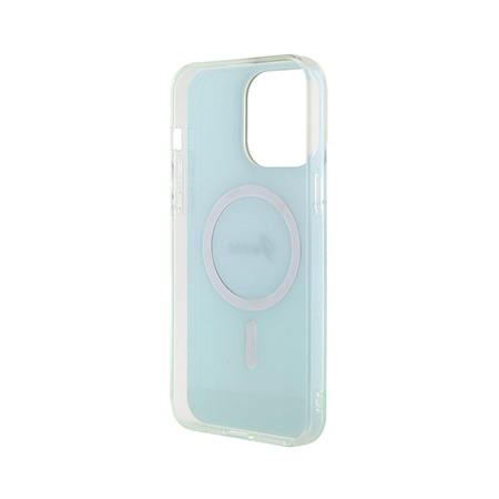 Guess IML Iridescent MagSafe - iPhone 15 Pro Max Case (Turquoise)