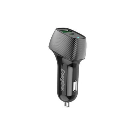 Energizer Ultimate - Chargeur de voiture USB-C & USB-A 38W PD + QC3.0 (Noir)