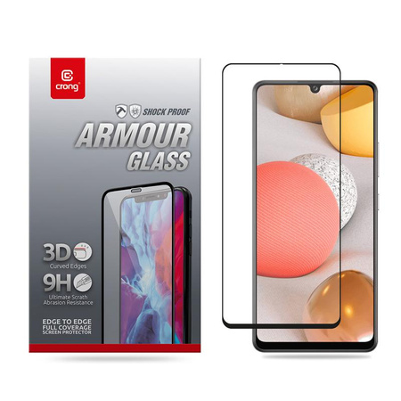 Crong 3D Armour Glass - 9H Full Glue edzett üveg a Samsung Galaxy A42 5G teljes képernyőjére