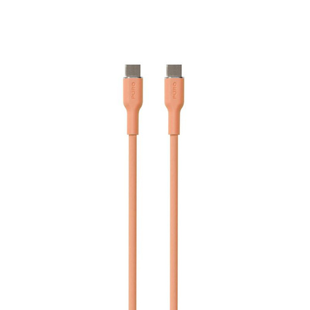 PURO ICON Soft Cable - USB-C to USB-C cable 1.5 m (Apricot)