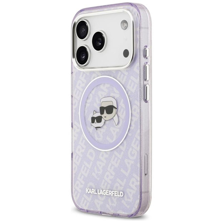 ETUI DO IPHONE 17 PRO MAX do MAGSAFE KARL LAGERFELD ORYGINALNE FIOLETOWE