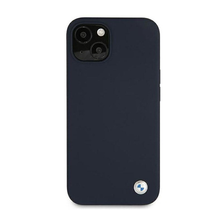 Silikonové pouzdro BMW Signature Logo pro iPhone 13 mini (tmavě modré)